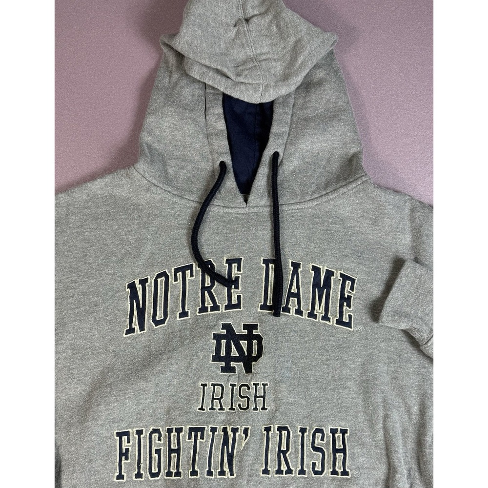 Notre Dame‎ Hoodie Fighting Irish Men's Small Colosseum Gray
